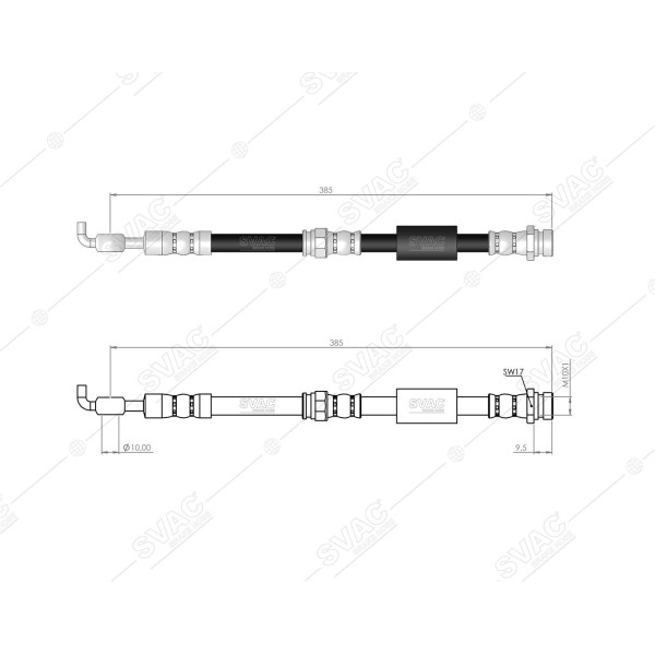 SVAC 71-120 Fren Hortumu Ön Mazda 323 1998-2004