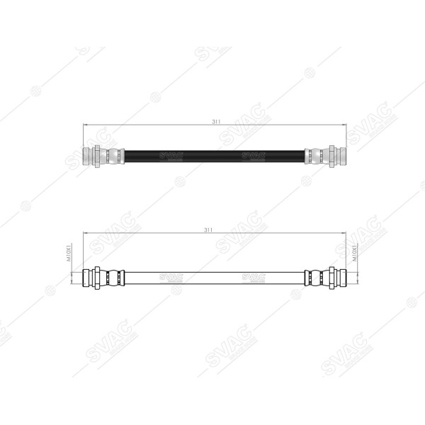 SVAC 71-130 Fren Hortumu Arka Mazda 323 1994-1998