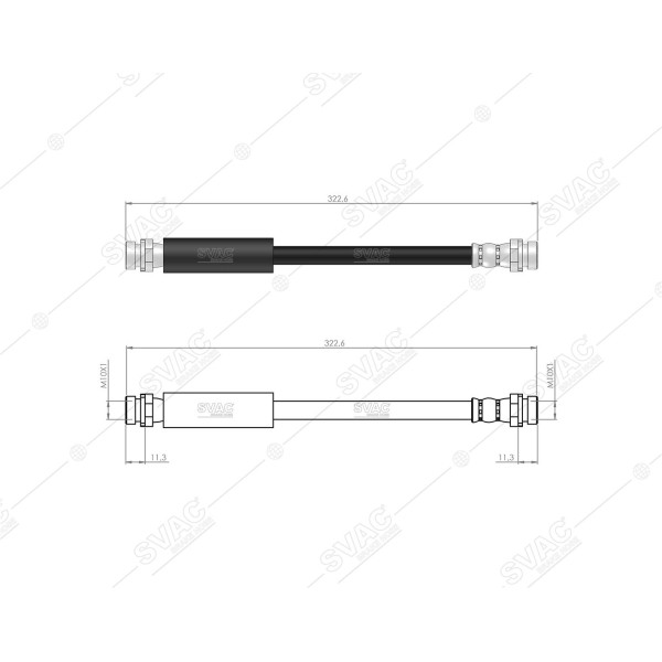 SVAC 710100 Arka Fren Hortumu Mazda II 03- 
