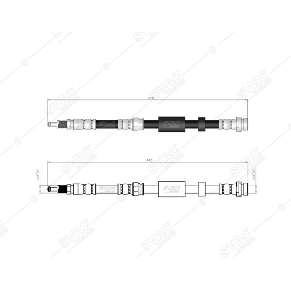 SVAC 710118 Ön Fren Hortumu Mazda 3 Mazda 5 03-0905-