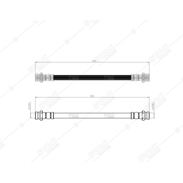 SVAC 72-116 Fren Hortumu Arka İç Sol Sağ Carisma 00- 