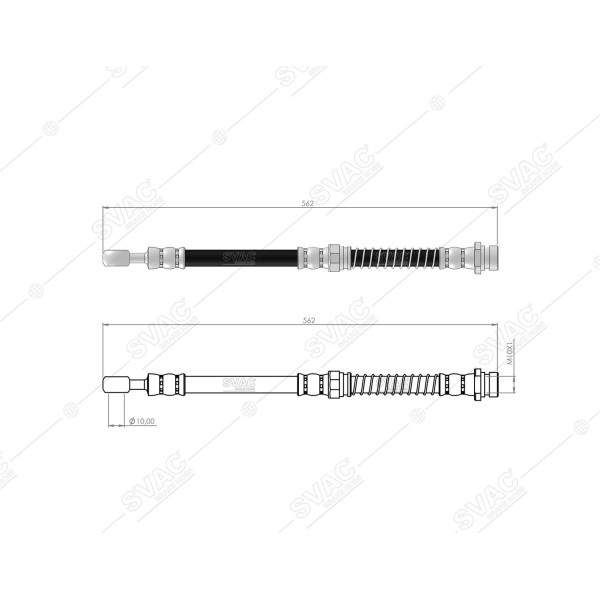 SVAC 72-133 Fren Hortumu Ön Sol Sağ Galant 92-96 