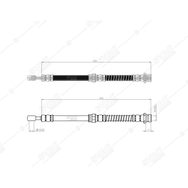 SVAC 72-136 Fren Hortumu Ön Sol Sağ Galant 96-04