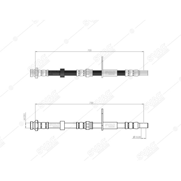 SVAC 72-146 Fren Hortumu Ön Sol L200 96-07 