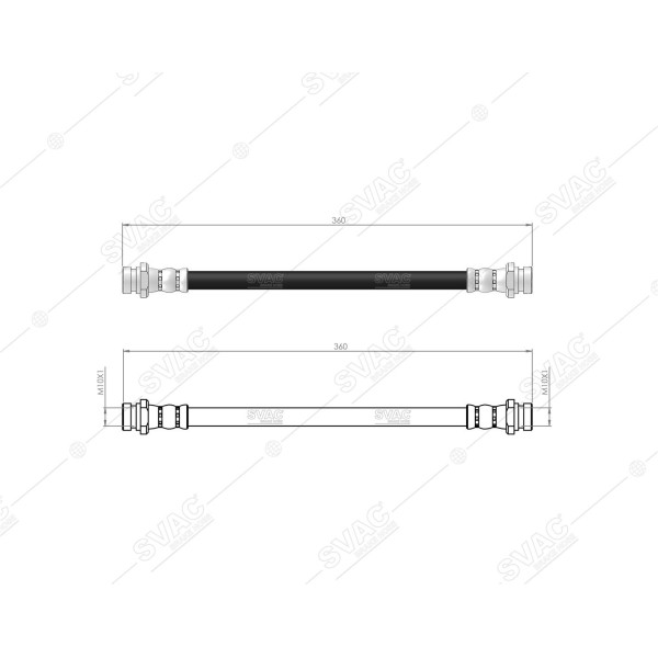SVAC 72-148 Fren Hortumu Arka L200 07-15 