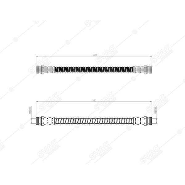 SVAC 72-170 Fren Hortumu Ön Sol Sağ L300 90-99 
