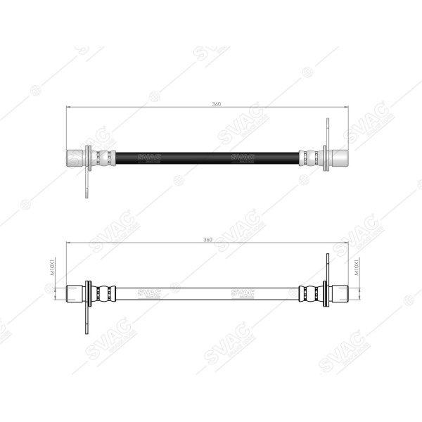 SVAC 72-186 Fren Hortumu Arka İç Sağ Asx 10- Eclıpse Cross 19- Outlander III 12- 