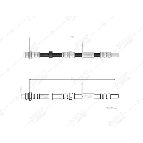 SVAC 720147 Ön Fren Hortumu L200 07-12