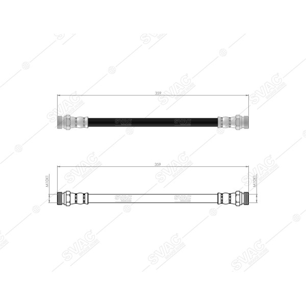 SVAC 720171 Arka Fren Hortumu L200 86-
