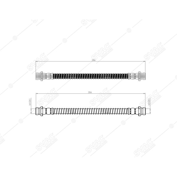 SVAC 720176 Ön Uzun Fren Hortumu L300 00-