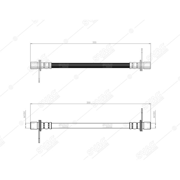 SVAC 720193 Arka Dıs Fren Hortumu Lancer 08-