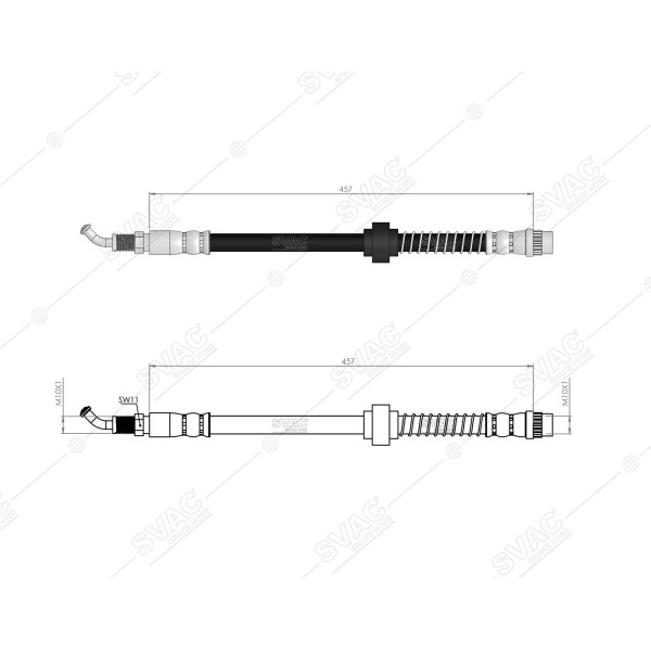SVAC 73-117 Fren Hortumu Ön Movano A 99-04 Master I 