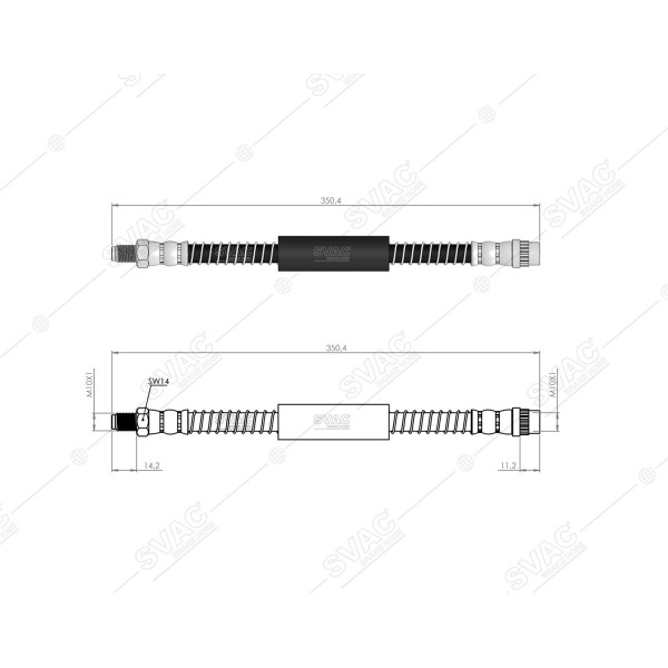 SVAC 73-119 Arka Fren Hortumu Master 