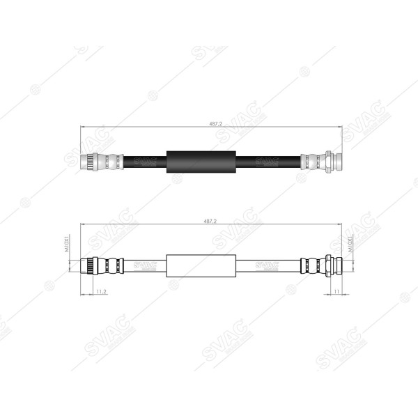 SVAC 73-120 Fren Hortumu Arka Sağ Movano A 04-07 Master I 