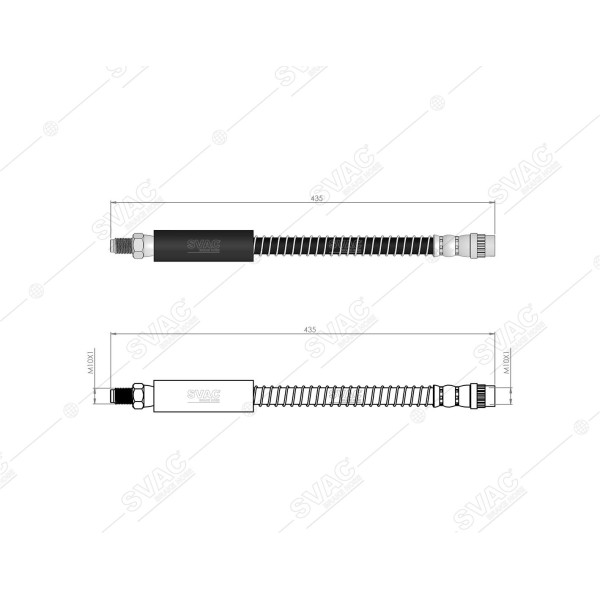SVAC 73-121 Orta Fren Hortumu Master II 99- Movano 99-