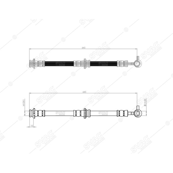 SVAC 73-122 Fren Hortumu Ön Sağ Sol Nissan Juke 10- 