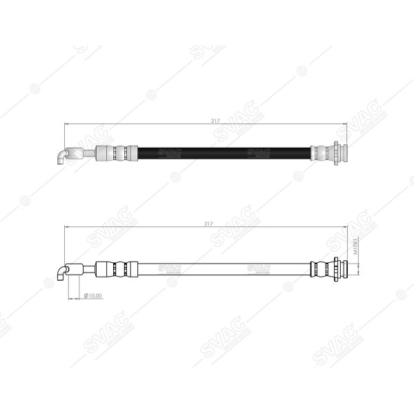 SVAC 73-125 Fren Hortumu Arka Sağ Sol Nissan Juke 10- 