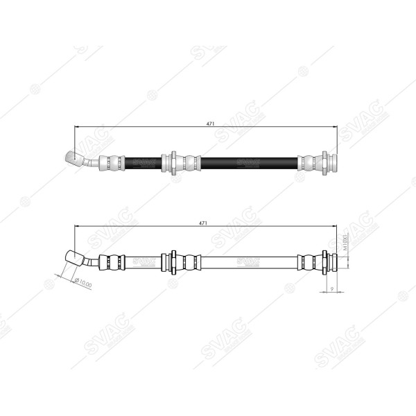 SVAC 73-130 Fren Hortumu Ön Sol Sağ Micra II (Abs Sız Araçlar Icın) 92-03 