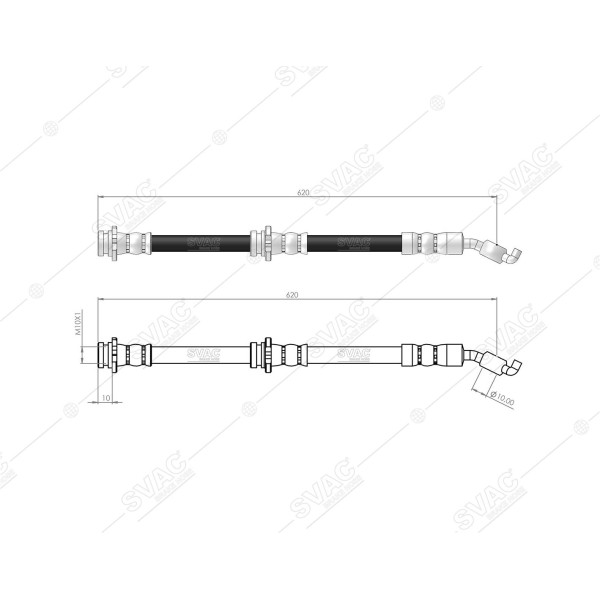 SVAC 73-132 Fren Hortumu Ön Nissan Micra 03- Note 06- 