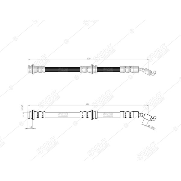 SVAC 73-133 Fren Hortumu Ön Micra 2003-2010 Note 2006-2012 