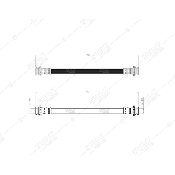 SVAC 73-136 Fren Hortumu Arka Nissan Micra K13 10- Micra K14 17- 