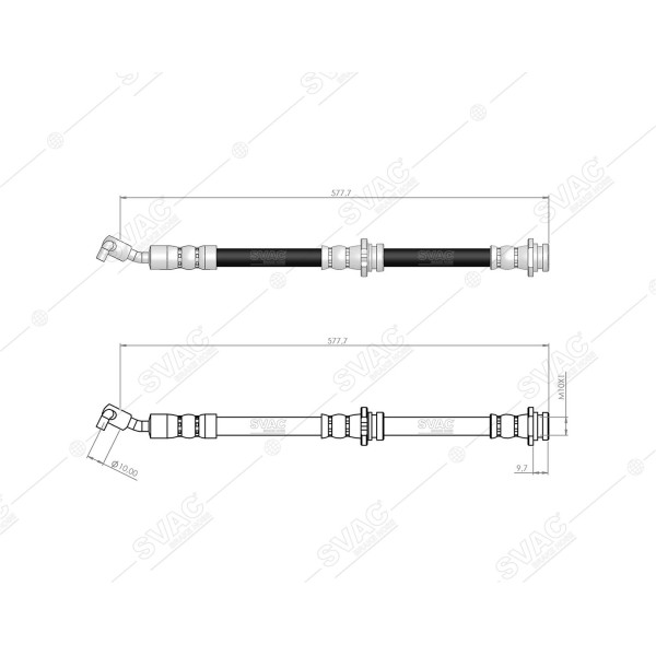 SVAC 73-137 Fren Hortumu Ön Sol Nissan Micra (K13) 10- 