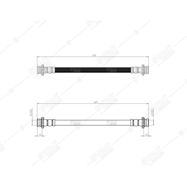 SVAC 73-147 Fren Hortumu Arka Nissan Primera 1996-2002 