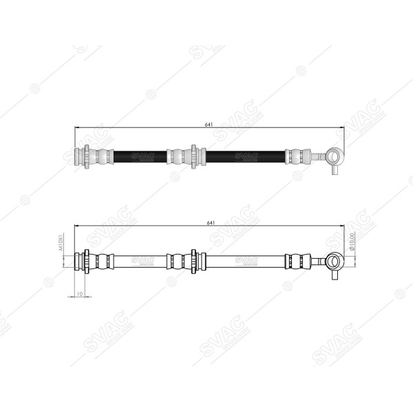 SVAC 73-149 Fren Hortumu Ön Sol Qashqai 07- 