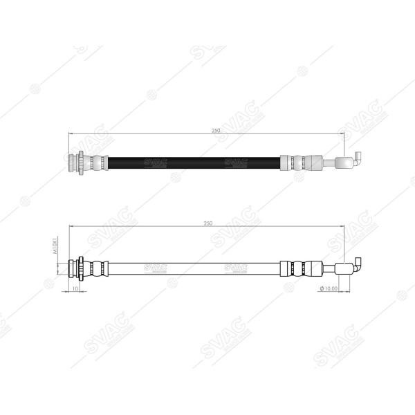 SVAC 73-151 Fren Hortumu Arka Sol Nissan Qashqai 07- 