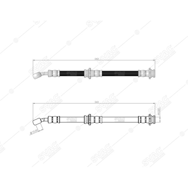 SVAC 73-162 Fren Hortumu Ön Sağ Sol Nissan Vanetta Ld23 1996-2002 