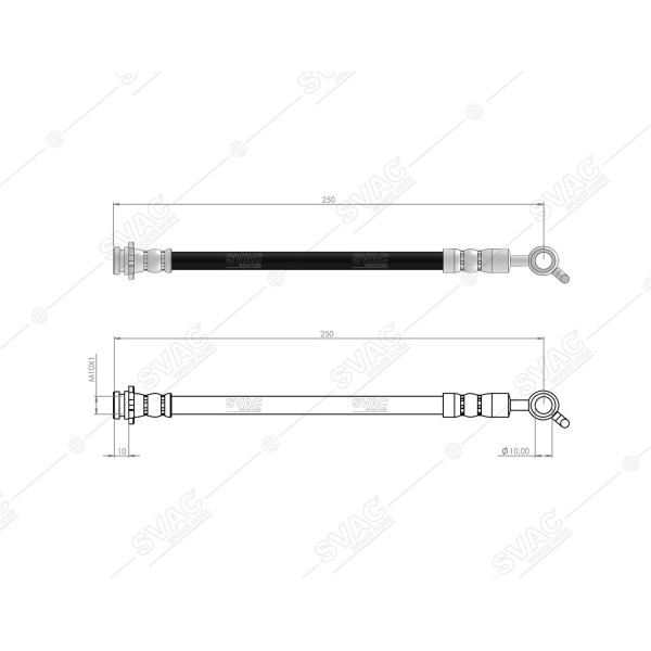 SVAC 73-171 Arka Dış Sağ Fren Hortumu Nissan X Traıl 08 13 Renault Koleos 08- 