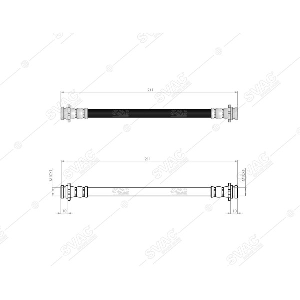SVAC 73-188 Fren Hortumu Arka Nissan Xtrail 2013-