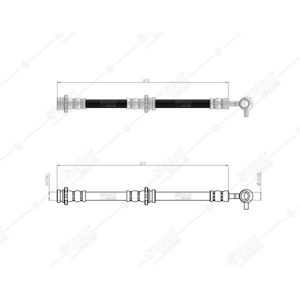 SVAC 73-196 Fren Hortumu Ön Sağ Nissan Qashqai 2014- Renault Kadjar 15- 
