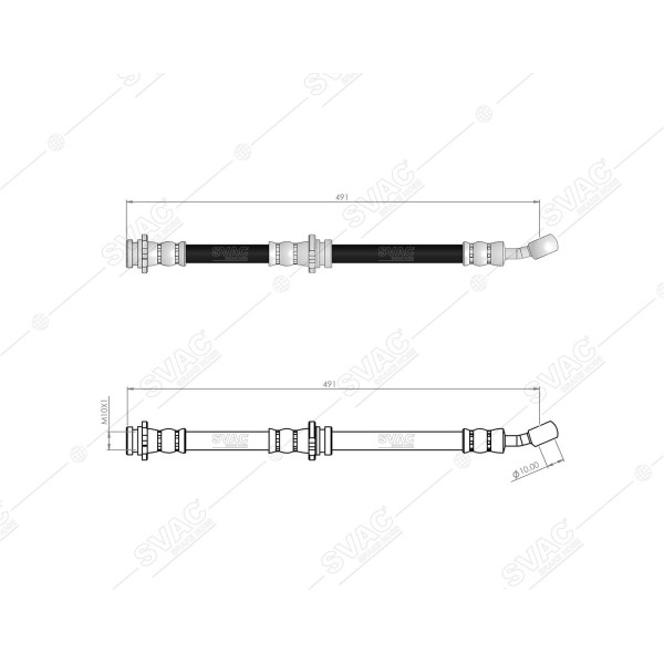 SVAC 730101 Ön Sağ Fren Hortumu Almera I 95-00