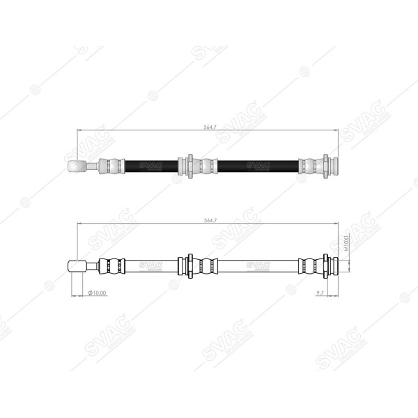 SVAC 730105 Arka Fren Hortumu Almera II 00- 