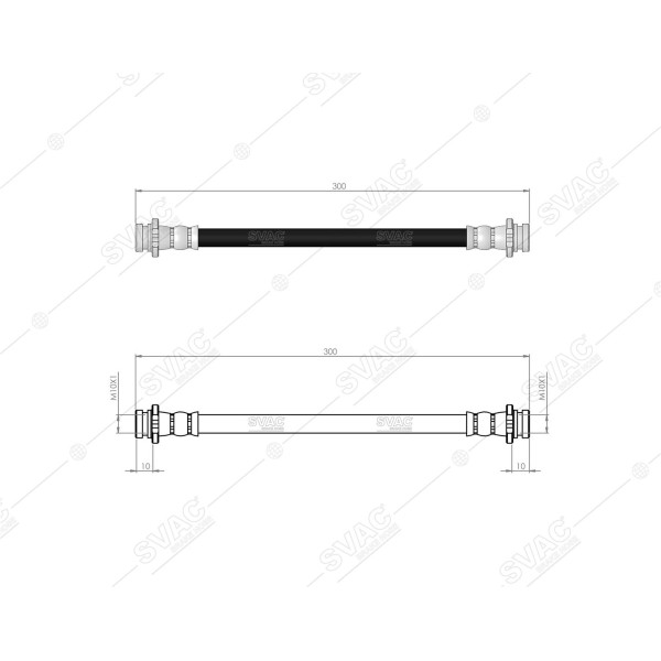 SVAC 730134 Arka Fren Hortumu Micra III 03- Nissan Note 06-