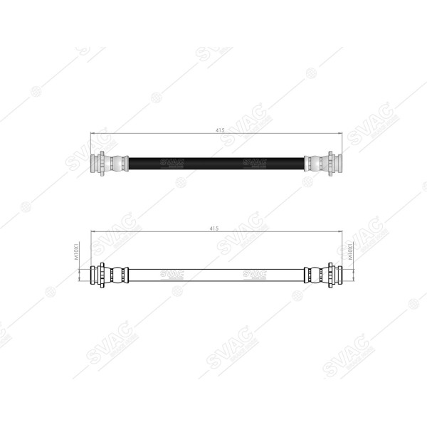 SVAC 730138 Arka Fren Hortumu Navara D40 2.5 DCI 05-08