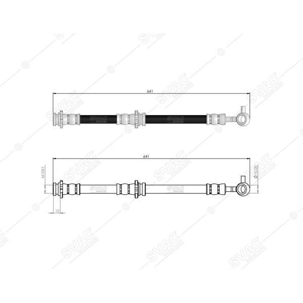 SVAC 730148 Ön Sağ Fren Hortumu Qashqai 07-