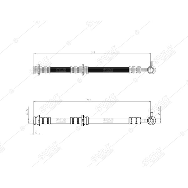 SVAC 730163 Ön Sağ Fren Hortumu X-Traıl T30 01- 