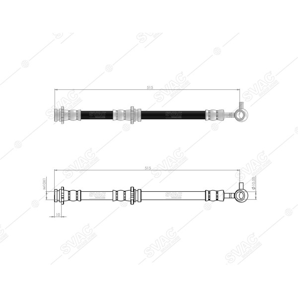 SVAC 730164 Ön Sol Fren Hortumu X-Traıl T30 01- 