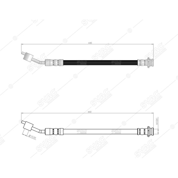 SVAC 730192 Ön Sol Fren Hortumu Skystar 98- 