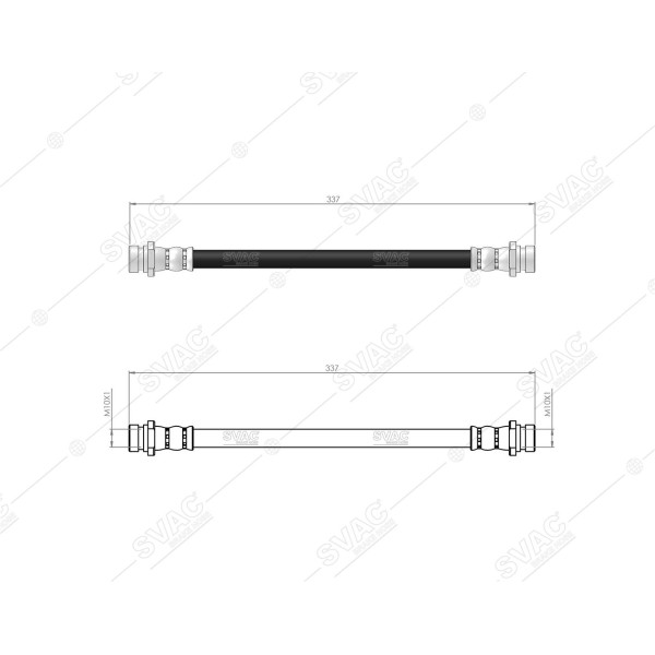 SVAC 740104 Arka Fren Hortumu Impreza Abssız 92-00 Legacy I Abssız 91-94 Legacy II Abssız 95-99 