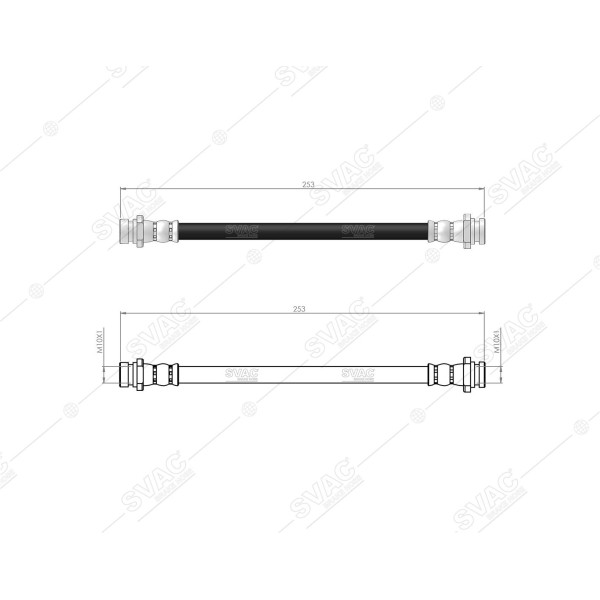 SVAC 75-103 Fren Hortumu Arka Alto 2009- Grand Vitara 1998-2005 