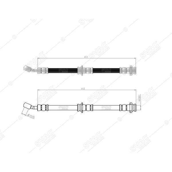 SVAC 75-104 Fren Hortumu Ön Sol Sağ Suzuki Marutı-Alto