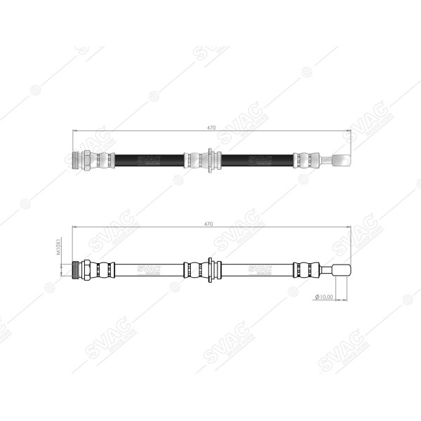 SVAC 75-105 Fren Hortumu Ön Sol Sağ Alto 02-08 