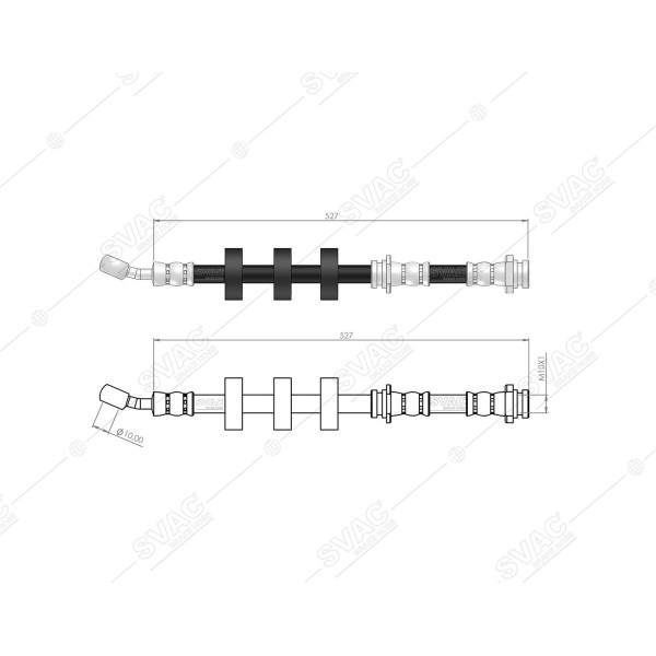 SVAC 75-112 Fren Hortumu Ön Super-Carry 85 99 