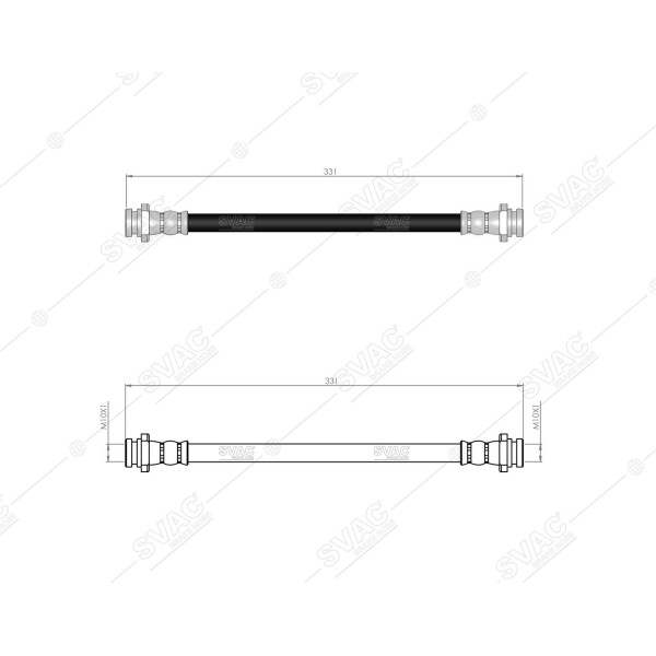 SVAC 75-114 Fren Hortumu Arka Sol Sağ Carry 99- 