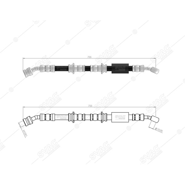 SVAC 75-116 Fren Hortumu Ön Sol Grand Vitara 06- 