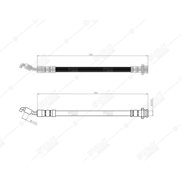 SVAC 75-121 Fren Hortumu Arka Sol Grand Vitara II 2.4 / 3.2 06- 