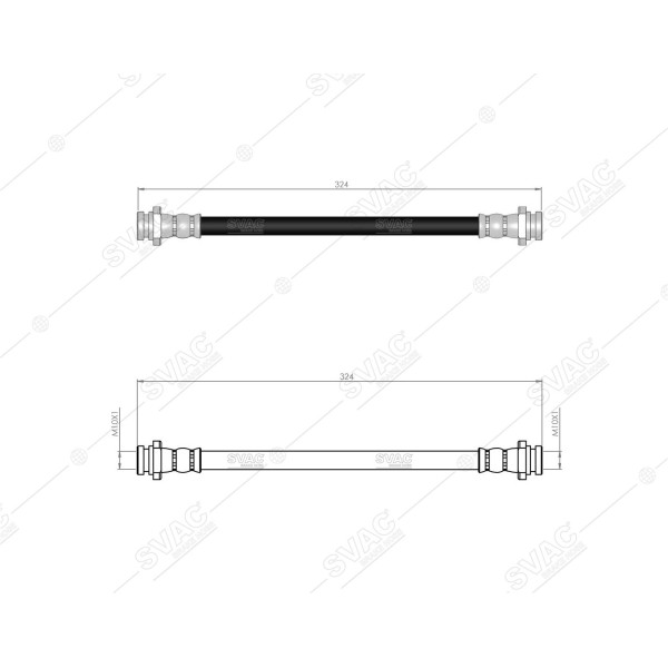 SVAC 75-124 Fren Hortumu Arka Splash 2008- Swift 2005- Sx4 2010- 